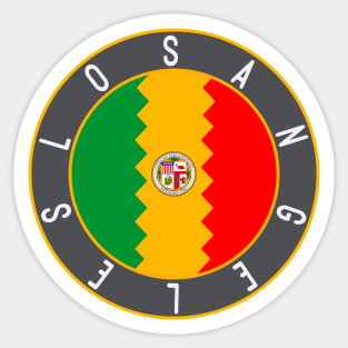 Los Angeles Flag Decal Sticker